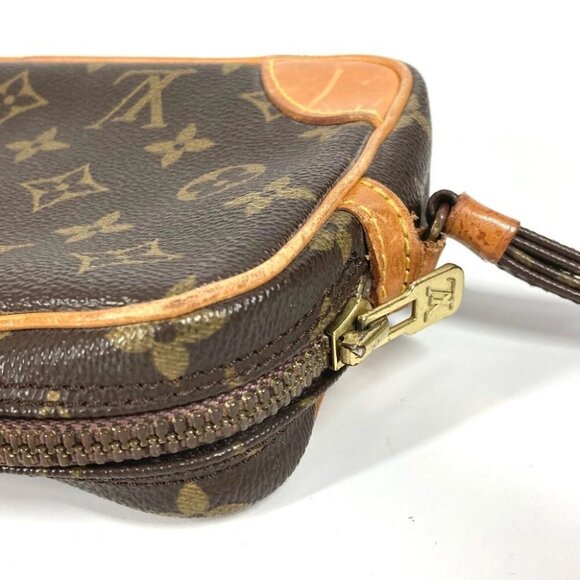 LOUIS VUITTON M51827 Monogram Marly DragonnesPM Pouch Bag Clutch Bag with Strap - Picture 10 of 15